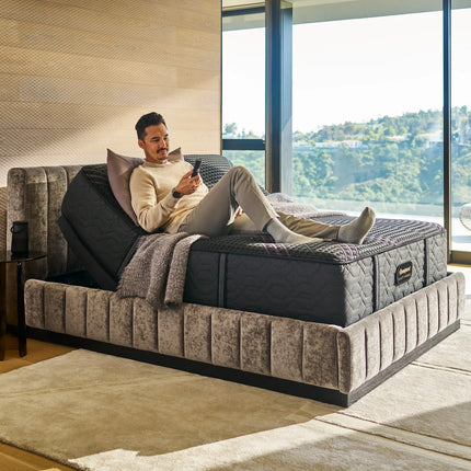 Beautyrest Black mattress on an adjustable base in a modern bedroom — Really Cool Living Mattress Gallery, St. Cloud
