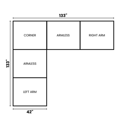 Yeti modular sectional