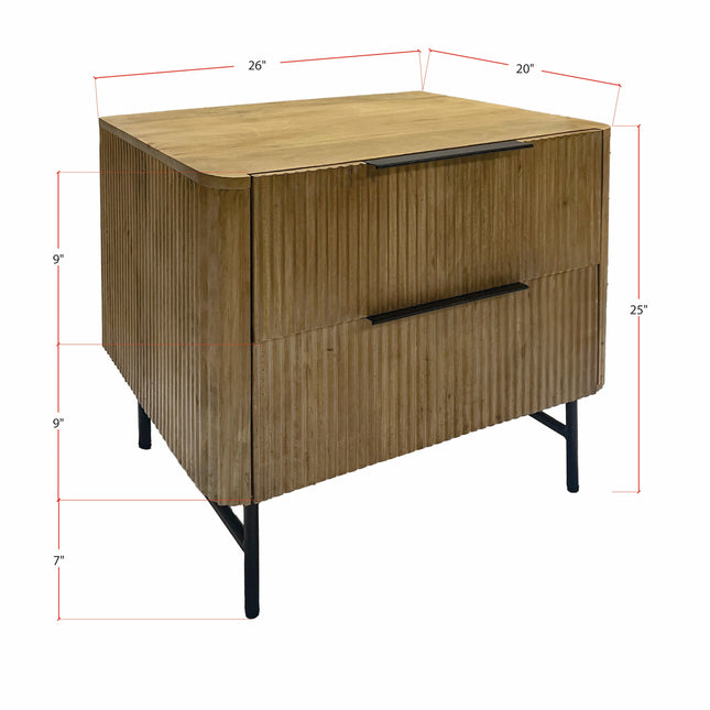 Contemporary Reed Side Table
