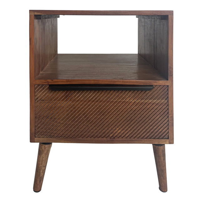 Diagonal Mid-Century Modern Side Table