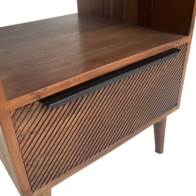 Diagonal Mid-Century Modern Side Table