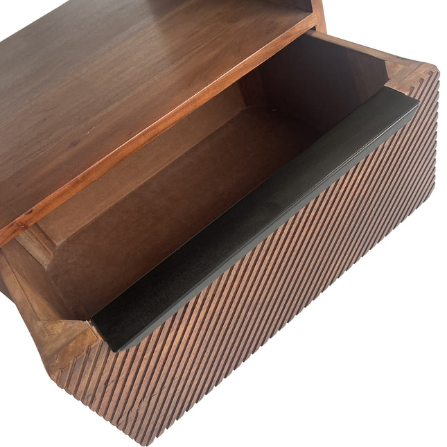 Diagonal Mid-Century Modern Side Table