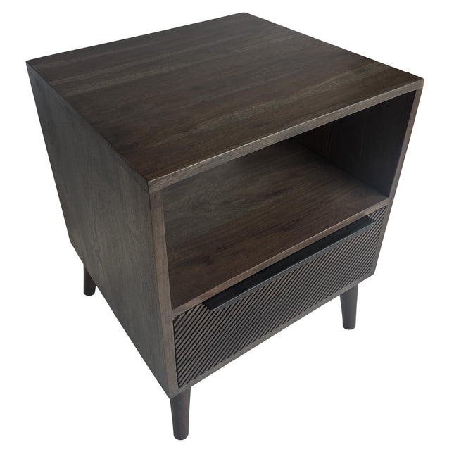 Diagonal Mid-Century Modern Side Table