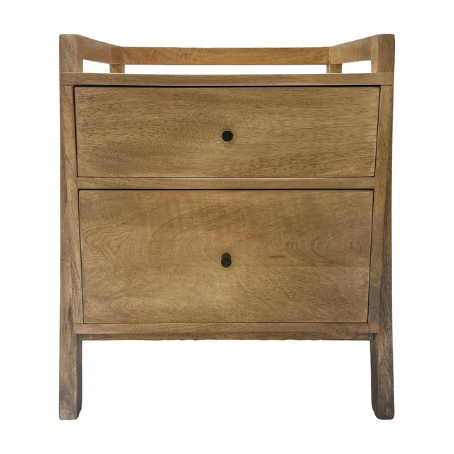 Alan Nightstand with Angular Frame