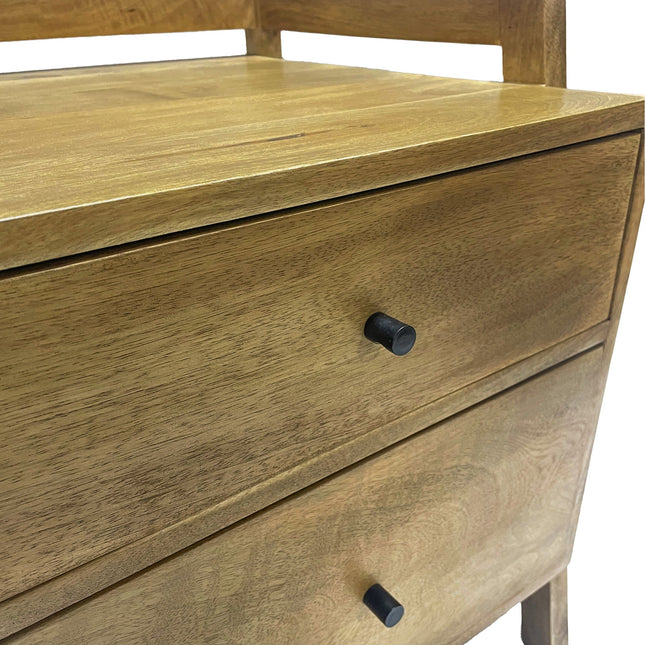Alan Nightstand with Angular Frame