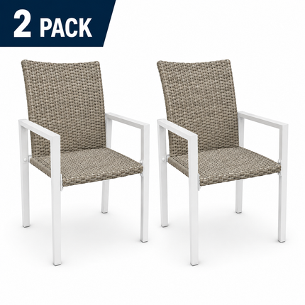 Winston Rattan Outdoor Dining Chair (2 Pack)