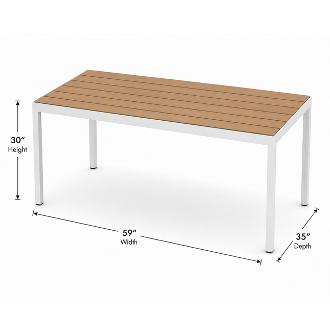 Winston Polywood Outdoor Rectangle Dining Table