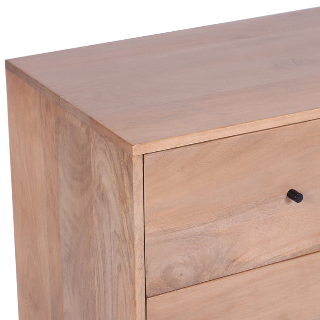 Bauhaus Solid Acacia Wood Sideboard
