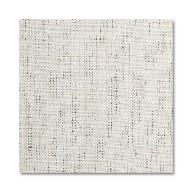 A square close-up of a textured white surface with a woven grid pattern, like replaceable cushion covers. Intersecting lines form a minimalist design, ideal for those seeking elegant simplicity in the My Cloud Classic Cushion Cover.