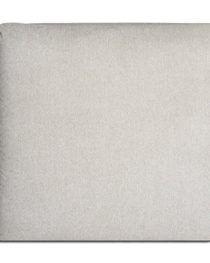 This square, light grey cushion with a smooth, plain fabric surface is a cozy addition to your furniture. Featuring slightly rounded edges and a soft texture, it pairs perfectly with the My Cloud 40 Ottoman, set against a pristine white background.