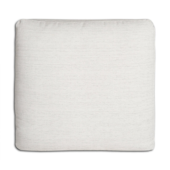 The My Cloud / Slope Arm is a cream-colored, square cushion with subtle texture and rounded edges, displayed on a white background. It complements any comfortable sectional with its clean and simple design effortlessly.