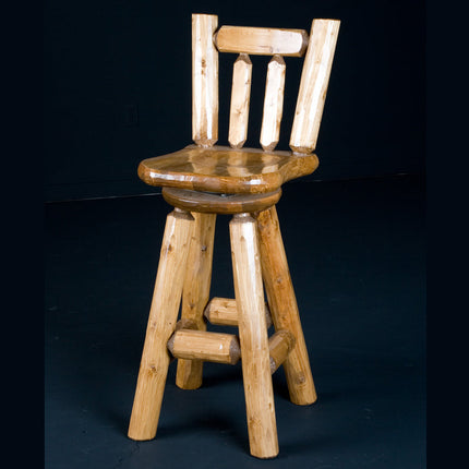 30" Log Bar Stool