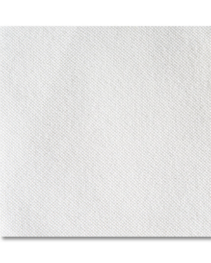 The Peyton 6 Piece Pit offers luxury with its white textured paper napkin featuring a subtle woven pattern on a plain background. The neatly aligned edges form a square, adding elegance to any dining setting.