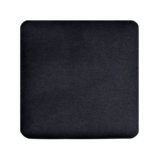 The My Cloud Classic Cushion Cover, in sleek black with slightly rounded corners, elegantly sits on a white background. Its smooth, uniform surface is ideal for My Cloud customers and features replaceable covers for easy style updates.