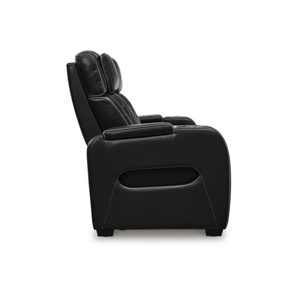Obsidian Dual Power Leather Reclining Sofa