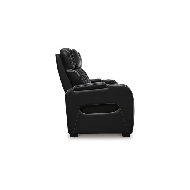 Obsidian Dual Power Leather Reclining Sofa