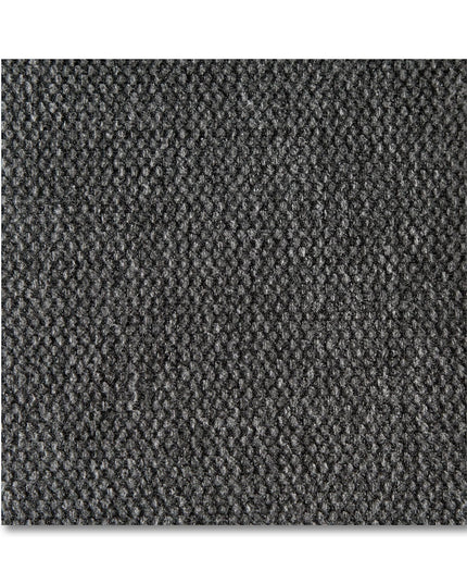 Close-up of the My Cloud Slope 30 Ottomans dark gray textured fabric, featuring a tight woven pattern ideal for customizable furniture. Its dense, uniform material offers a grid-like appearance, combining style and comfort for any setting.
