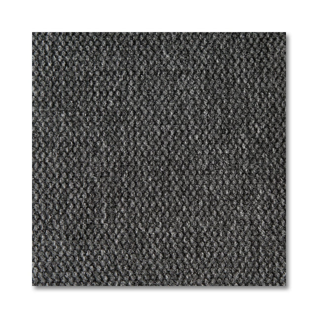 A close-up shows the Free Fabric Swatches with a dark gray woven pattern. The fabric features small, evenly spaced raised elements, creating a subtle, tactile design with shadows suggesting depth and dimensionality.