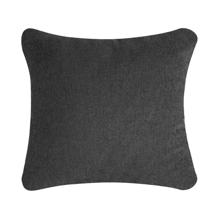 The My Cloud Slope Pillow, featuring a textured polyester surface in dark gray, appears against a white background. Its slightly curved edges give it a plush and versatile look, adding comfort to any decor.