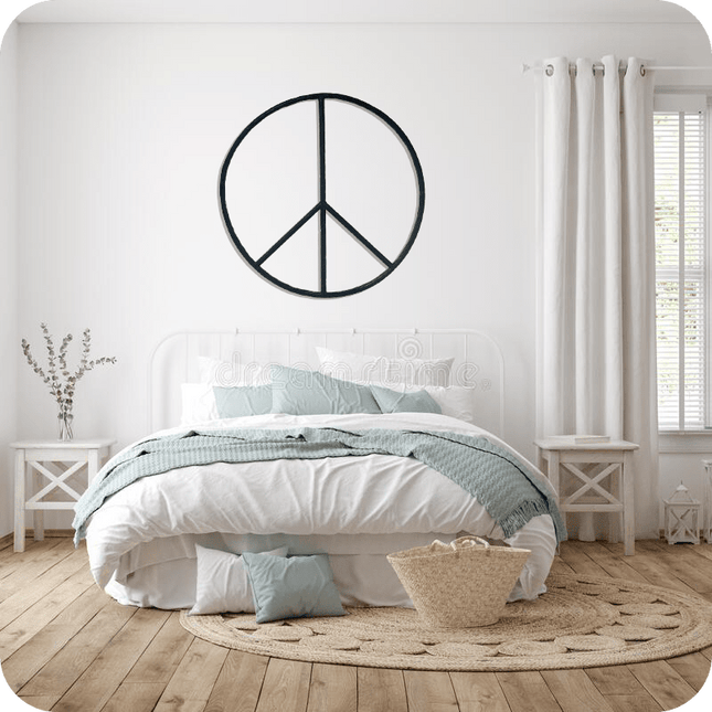 Steel Peace Sign 36"