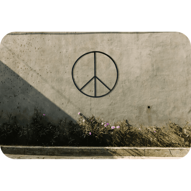 Steel Peace Sign 36"