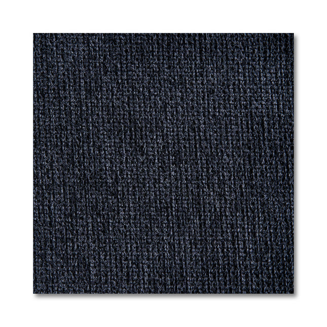 A detailed look at a Free Fabric Swatch featuring a textured dark gray carpet square with a subtle vertical linear pattern, set against a white backdrop.