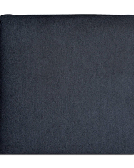 A dark grey, rectangular My Cloud 40 Ottoman is displayed on a white background. Its smooth, soft surface exudes luxurious comfort. The rounded corners enhance its minimalist design, making it an elegant addition to any furniture collection.
