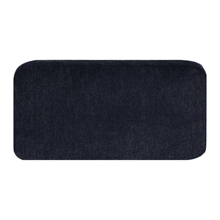 The My Cloud Pillow is a rectangular black cushion with rounded corners and a textured fabric surface, ideal as an accent piece for a sectional sofa. Its shown on a plain white background.